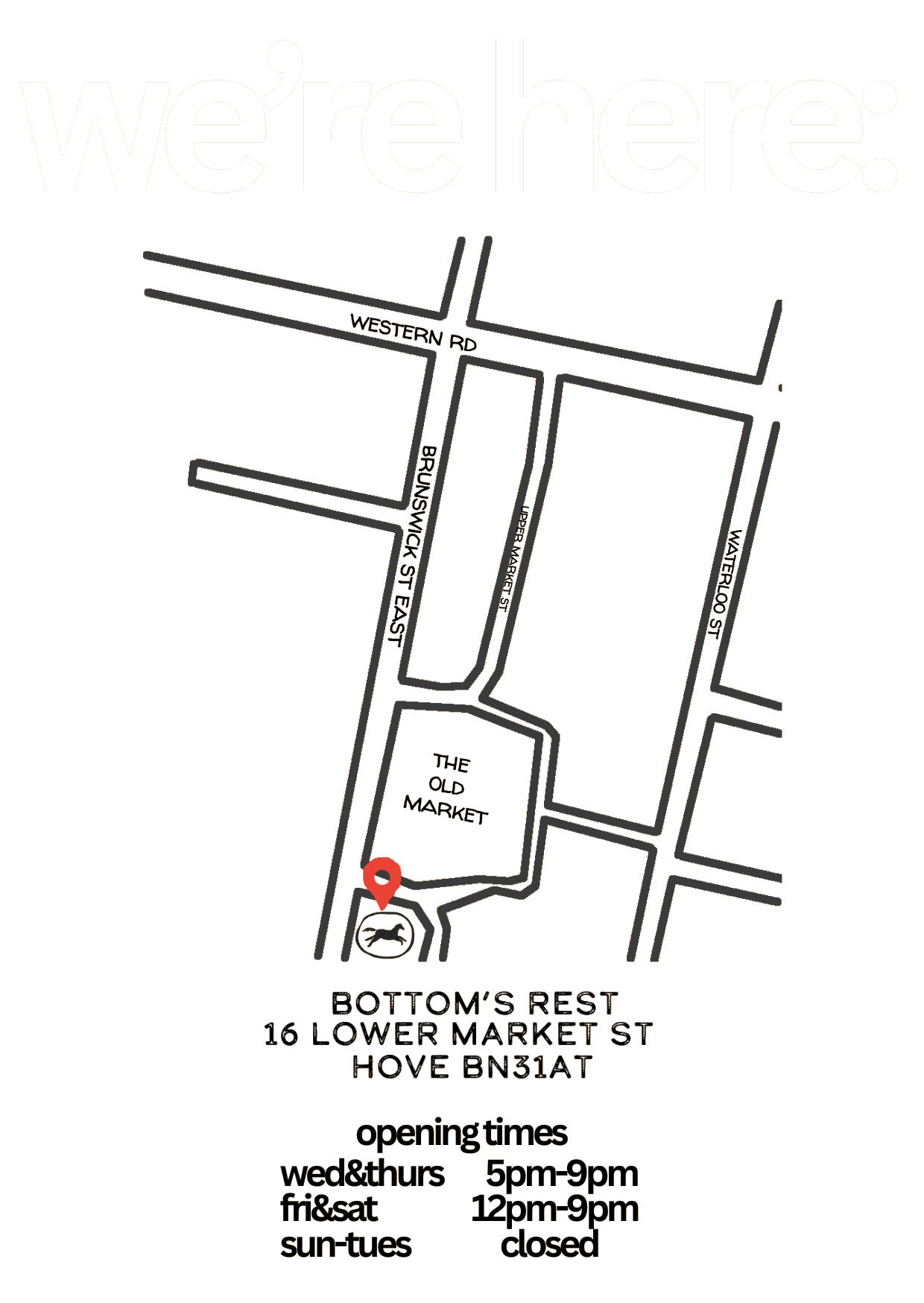 Map showing Bottom’s Rest location